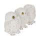 Three Wise Owls Resin Figurines 8cm