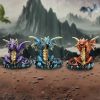 Three Wise Dragon Figurines