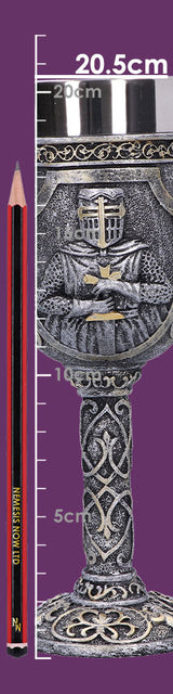 Armoured Medival Knight Soldier Goblet 19cm