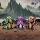 Three Wiselings Figurines Dragon Dragonling Ornaments