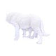 Winter Offspring Mother and Wolf Pup Ornament