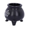 Small Black Witch's Brew Cauldron Pot Trinket Set of Four