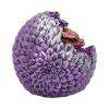 Red Geode Home Glittering Hatchling and Egg Figurine