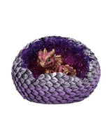 Green Geode Home Glittering Hatchling and Egg Figurine