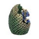 Blue Geode Home Glittering Hatchling and Egg Figurine