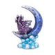 Metallic Purple Crescent Creature Moon Dragon Figurine