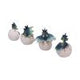 Set of Four Hatchlings Emergence Dragonling Hatching from Egg Figurine