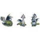 Triple Trouble Small Set of Three Dragon Infant Ornaments