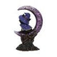Grimalkin Witches Familiar Black Cat and Crescent Moon Figurine
