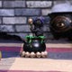 Spook Witches Familiar Black Cat and Bubbling Cauldron Figurine