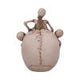 Breaking Free Skeleton Emerging from Skull Ornament 17.7cm