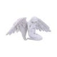 White Angels Offering Kneeling Caped Angel Figurine