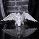 White Angels Offering Kneeling Caped Angel Figurine