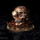 Bronze Scrapped Skull Steampunk Scrap Skeleton Figurine