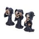 Three Wise Reapers 11cm See No Hear No Speak No Evil Cartoon Grim Reapers