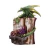 Hoard Finders Dragon with Book Crystal Figurine