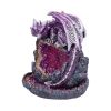 Crystalline Protector Purple Dragon Geode Backflow Incense Burner