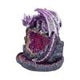 Crystalline Protector Purple Dragon Geode Backflow Incense Burner