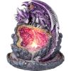 Crystalline Protector Purple Dragon Geode Backflow Incense Burner
