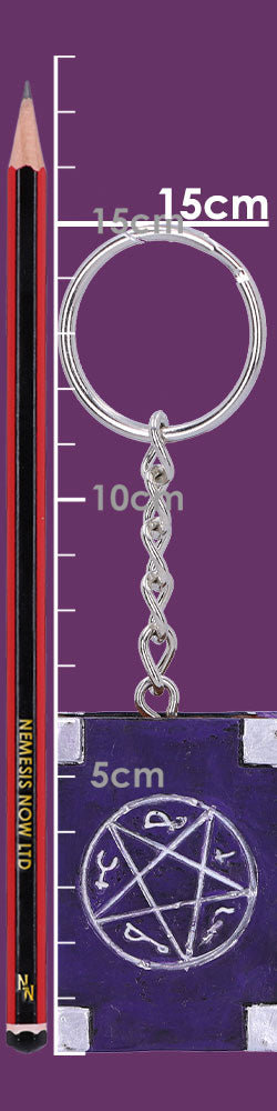 Pack of 12 Witches Grimoire Book of Spells Keyrings