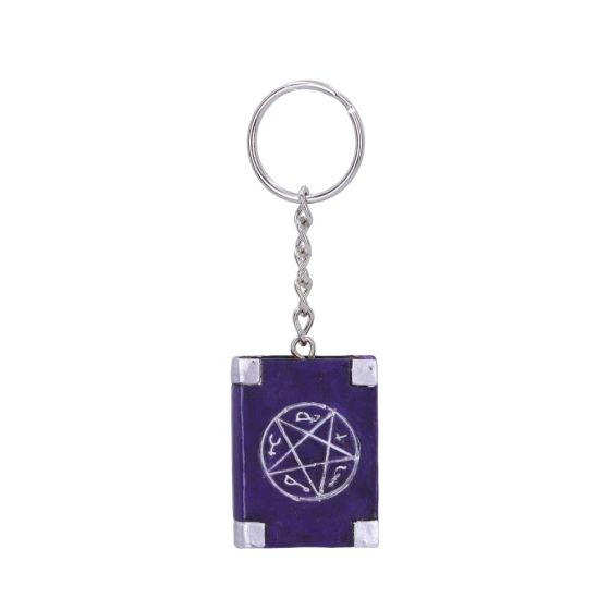 Pack of 12 Witches Grimoire Book of Spells Keyrings