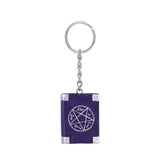Pack of 12 Witches Grimoire Book of Spells Keyrings