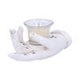 Palmist's Prediction White Chiromancy Hand Candle Holder