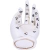 Palmist's Prediction White Chiromancy Hand Candle Holder
