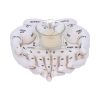 Palmist's Guide White Chiromancy Hands Candle Holder
