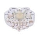 Palmist's Guide White Chiromancy Hands Candle Holder