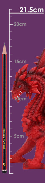 Tailong Red Dragon Figurine 21.5cm