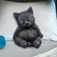 Daydream Sleeping Black Cat Figurine 13cm