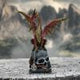 Fate of the World Dragon on Skull Figurine 23cm