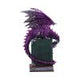 Dragon Fable Purple Dragon on Book Figurine 24cm