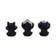 Three Wise Witchy Black Spell Cats 8.5cm
