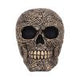 Paisley Black and Gold Skull Head 15cm