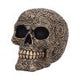 Paisley Black and Gold Skull Head 15cm