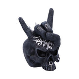 Horns Up Rocking Skull Ornament