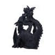 Black Drakaina and Dragonling Figurine