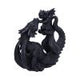 Black Drakaina and Dragonling Figurine
