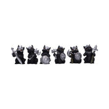 Cat Crusaders (Set of 6) – Fierce Warrior Cat figurines with Unique Poses