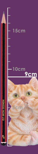 Three Wise Ginger Cats Figurines (Set of 3) – See No, Hear No , Speak No Cats