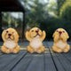 Three Wise Golden Labradors Figurines (Set of 3)