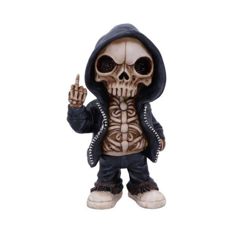 Flip the Bird – A Bold and Rebellious Street Art Inspired Reaper Figurine