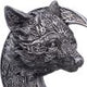 Celtic Crescent Wolf and Moon Ornament