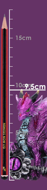 Keeper of the Key (Purple) – A Mystical Dragon Guardian Figurine