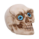 Eyes Wide Open (Blue) Decorative Resin Skull