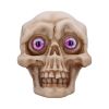 Eyes Wide Open (Pink) Decorative Resin Skull – billede 4