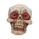 Eyes Wide Open (Red) Decorative Resin Skull