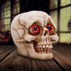 Eyes Wide Open (Red) Decorative Resin Skull – billede 6